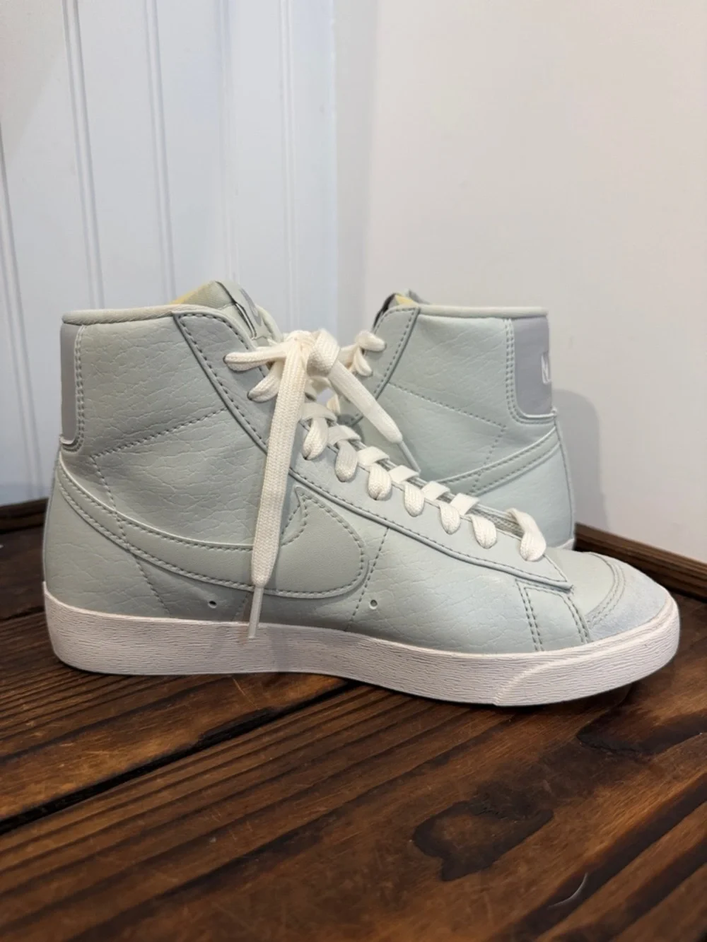 Nike Blazer Mid '77 Next Nature Womens Baby Blue Hue Lifestyle Sneakers Shoes
